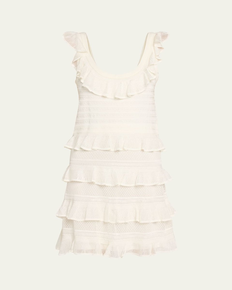 Illuminate Lace Frill Mini Dress